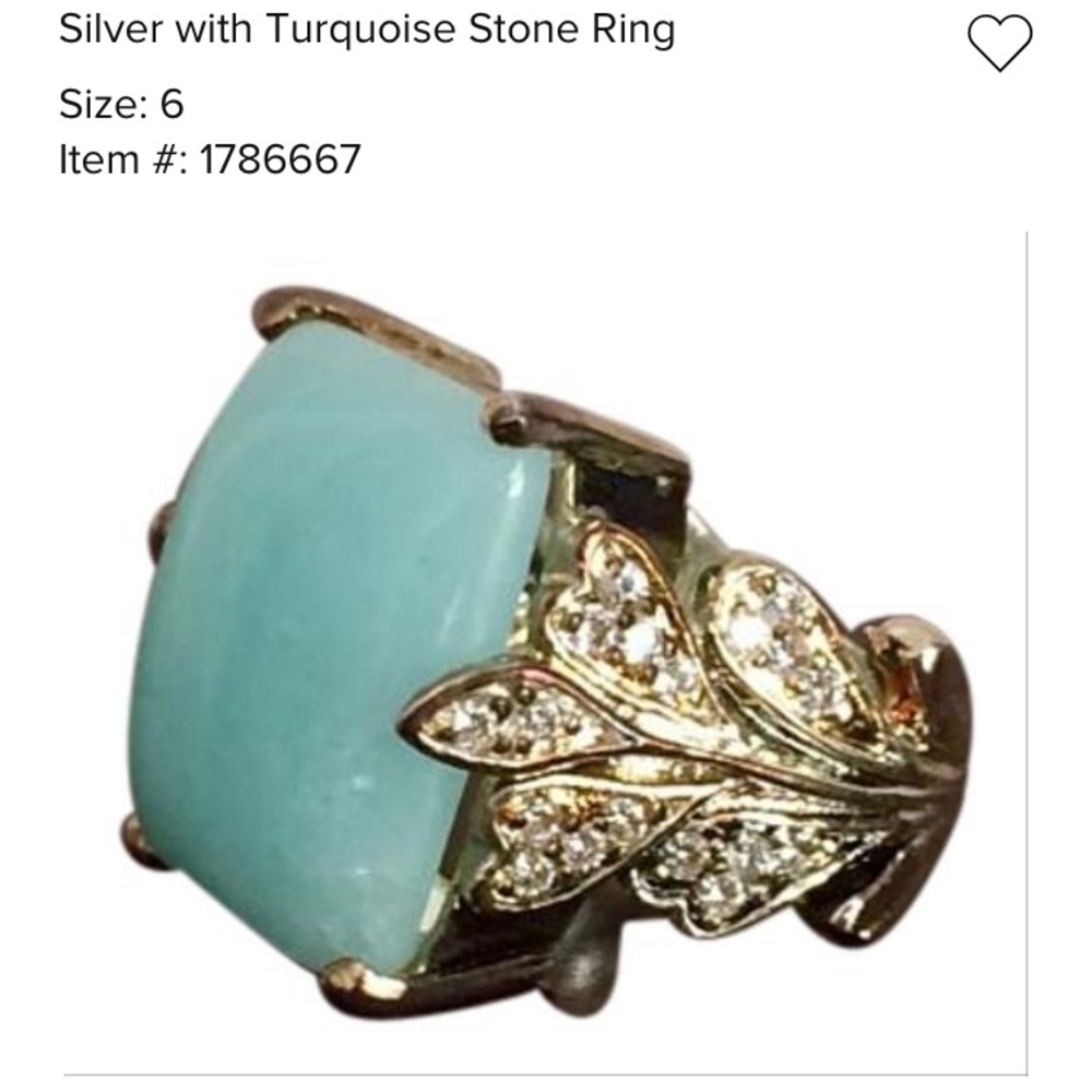 Beyond Rings Turquoise Silver Ring Size 6